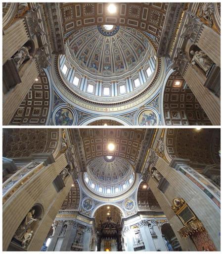 (AP Photo/Anick Jesdanun) These April 12, 2016, photos show St. Peter's Basilica in Vatican City, taken with the LG G5 phone.