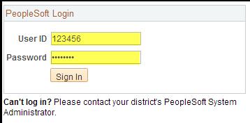 Logging In to ESS Directions: 1. Go to https://ess.erp.sdcoe.net. This is the URL for PeopleSoft Employee Self-Service (ESS). 2. Log in with your PeopleSoft User ID and password.