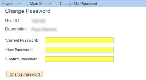 Changing Your Password First Login On your first login, you will be prompted to change your auto generated password. You will need to change your password every 365 days.