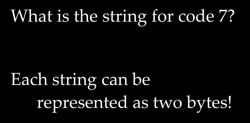 7? Each string can be represented as two
