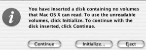2 To format the drive for Mac OS X 1. Plug your drive into the Macintosh using either the FireWire or USB interface. 2.