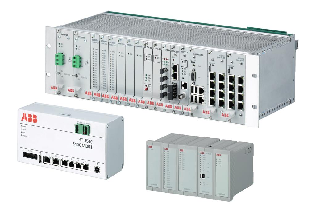 PRODUCT CATALOG RTU500 Series ABB AG Power Grids Division P.O. Box 10 03 51 68128 Mannheim, Germany Telefon: +49 (0) 621 381-3000 Fax: +49 (0) 621 381-7602 E-Mail: rtu-sales-support@de.