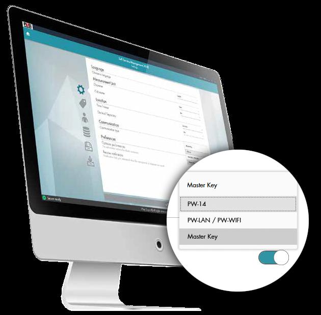 SOFTWARE SETTINGS: From the Settings section you can configure the characteristics of your software to better meet your