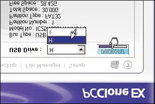 FAT32 Format Utility -When users use PCCloneEX to perform system backup, the file system of USB HDD must be FAT32.