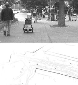 (a) (b) groundsurface complex stairs at left of robot (c) (d) Fig. 9.