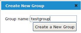 To add a new group: click on the Add Group tab, fill in the group name and