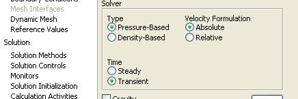 Assign solver settings and configure solution monitors.