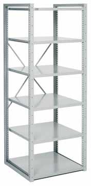 All standard and extension parts include 6 shelves Standard parts name size W x D x H mm Standard part, open 750 x 714 x 2000 C 375 35 001 Standard part, closed* 750 x 714 x 2000 C 376 35 001