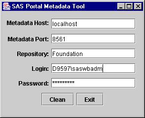 SAS Web Infrastructure Kit 1.0: Administrator's Guide Note: Do not move or rename the portal objects.xml file.