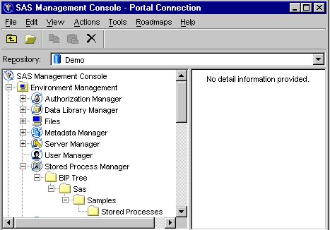 SAS Stored Process Metadata Example This page provides examples of metadata for stored processes.