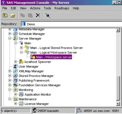SAS Management Console and SAS Personal Login Manager You can use SAS Management Console to manage SAS users, SAS groups, some content, and authorization metadata on the SAS Metadata Server.