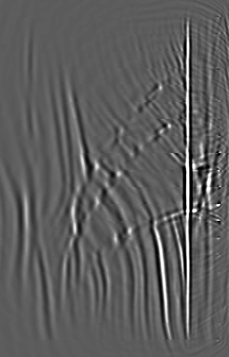 Robustness of the scalar elastic imaging condition for converted waves 45 address this issue by using the conventional PS image (Figure 5), instead of the PP image, to estimate the reflector normal