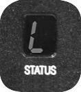 After the 8 disappears, the STATUS window will be blank. 2.