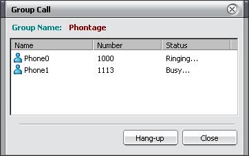 Call Status (Ringing /Busy /Connect / Disconnected) To hang-up the call: 1. Click on the Hang-up Button. 9.
