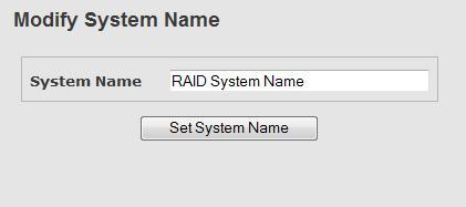 9.12 System Name The Administration System Name screen allows you to modify the name of the system.