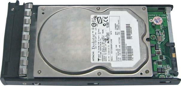 g. Carefully place the SATA disk drive into the disk tray.