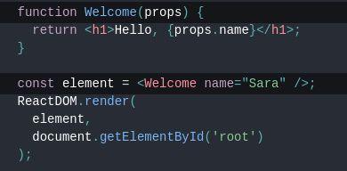 Rendering a Component When React sees an element representing a user-defined component,