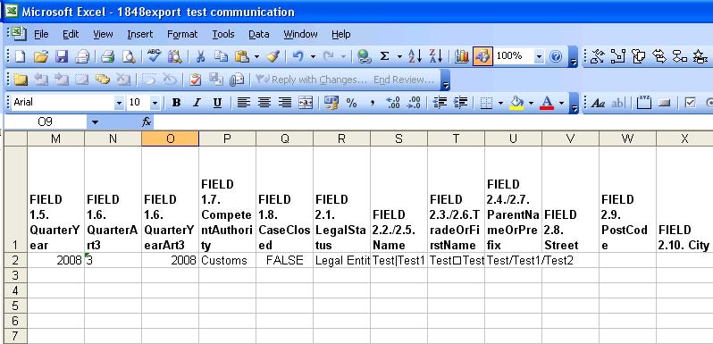 11.1 Tips for the Creation of an Excel to Import The easiest way to get a valid excel file for import is to export one from Pre-IMS.