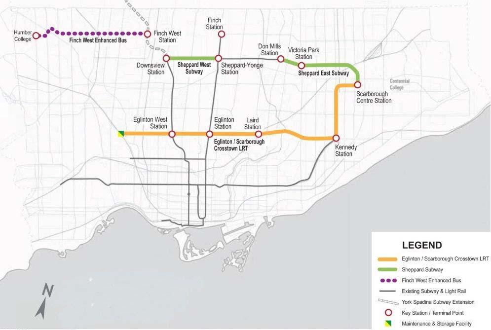 Metrolinx / Toronto Transit Plan 2010 Estimated Cost = $12.