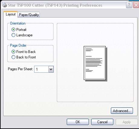 Select Printing Preferences then