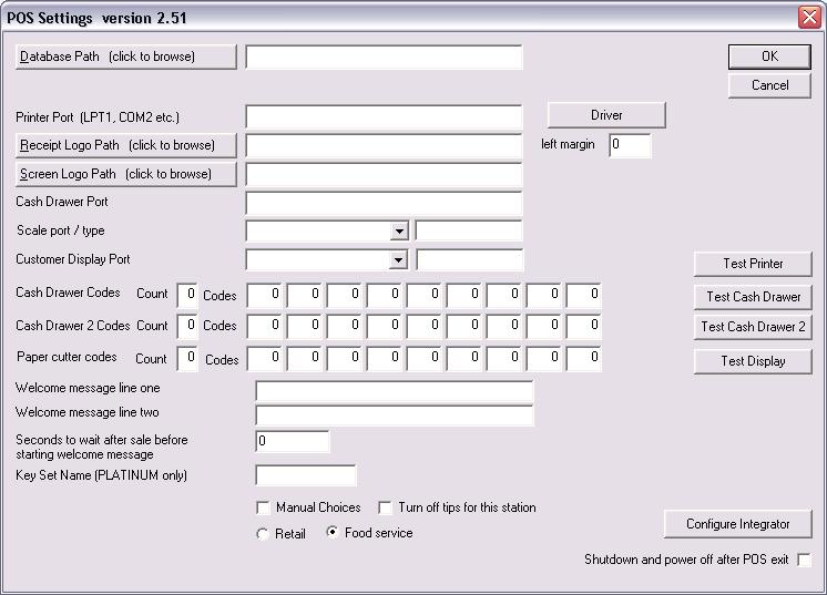 e. Configuring Receipt Printer (TSP 100) to AccuPOS 1. Open POS Settings Using AccuPOS Management a. Open AccuPOS Management b.