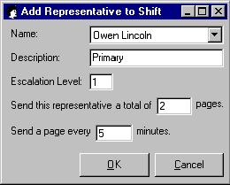 Click Add at the bottom of the screen to create a new shift. The Edit Shift screen displays (shown right). 3. Enter a descriptive name for the shift. 4.