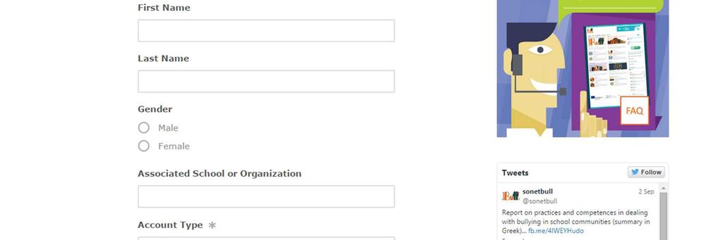 REGISTRATION The register page contains the registration form and is the users can register on