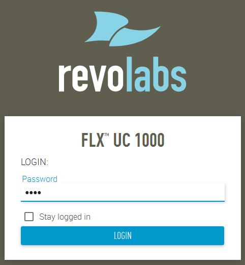 7 Configure Revolabs FLX UC 1000 This section provides the procedures for configuring Revolabs FLX UC 1000. The procedures fall into the following areas: Launch web interface.