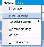 RECORDING emeeting User Guide Distributing recordings of your emeeting sessions is a powerful method of making meetings useful for large groups of participants.