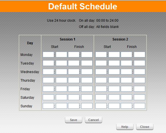 Advanced Features Define Schedule The schedule can be used for the Access Control and URL Filter features. Figure 32.