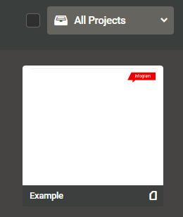 j) Select the file then click on the top 3 dots in the top right (where it is currently showing the Infogram label), select the option to duplicate this file.