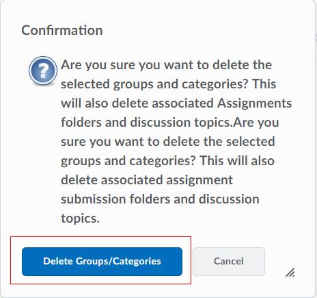 Page 13 of 25 Select Delete Groups/Categories in the