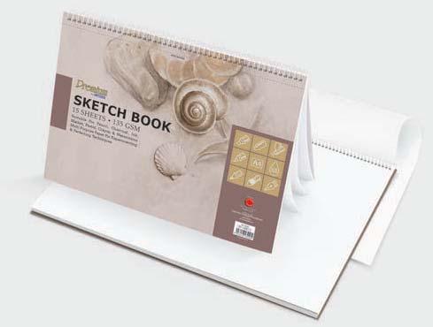DRAWING MATERIAL Spiral Sketch Book Quality: 135 gsm acid free drawing paper CA 3212 30-13212-0 B4 15 sheets 10 Cps x 8 Pkt 400 x 305 x 390 0.