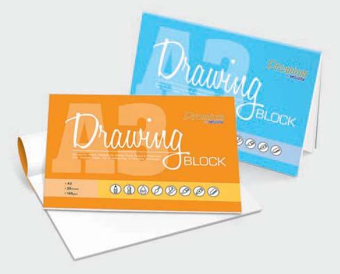 DRAWING MATERIAL Drawing Block Quality: 165 gsm acid free drawing paper CA 3605