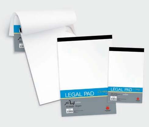PAD Ruled Paper Pad Quality: 60 gsm woodfree paper CA 3417 50-13417-9 A4 50 sheets 10 Cps