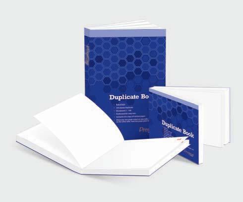COMMERCIAL DOCUMENNTS Duplicate Book Quality: 60 gsm woodfree paper CA 3852 90-13852-8 127 x 203 100 sheets x 2 5 Cps x 12 Pkt 420 x 280 x 260 0.