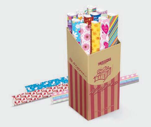 GIFT WRAPPER Gift Wrapper (Roll) Order Code Size (mm) Quality Packing Carton Size (mm) M3 Kgs WR10051-9 700 x 1000 85 gsm 200 Rolls 473 x 240 x