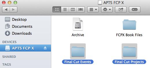 4 Using Media with 10.1 Replacing the Events and the Projects Folders. 1 In the Dock, click the Finder icon. A Finder window opens.