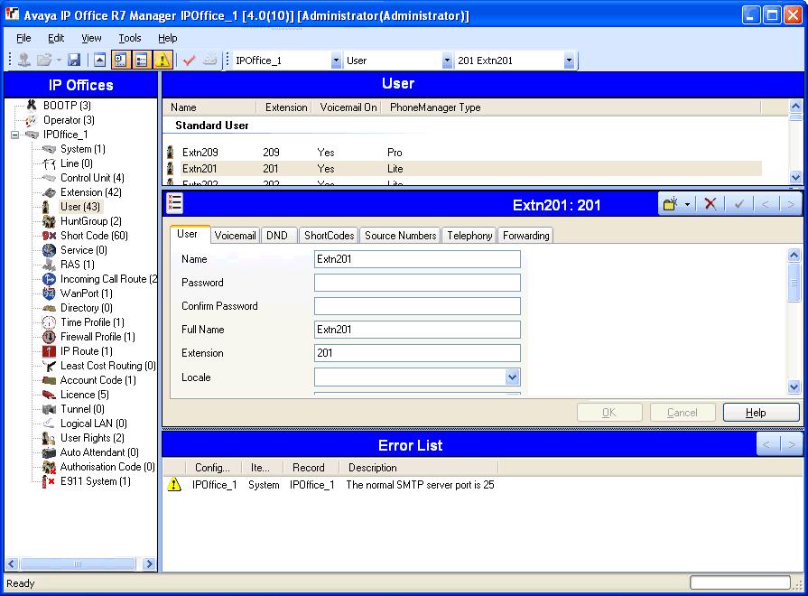 The Manager Application: Manager Modes The menus and options displayed by Manager vary depending on the actions you are performing. Manager can run in the following modes.