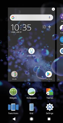 To browse the Home screen Home screen panes You can add new panes to