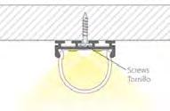 Length (2 meters) SUGGESTED MOUNTING TECHNIQUES A Drywall Recessed Rough-In Mounting with Channel Housing