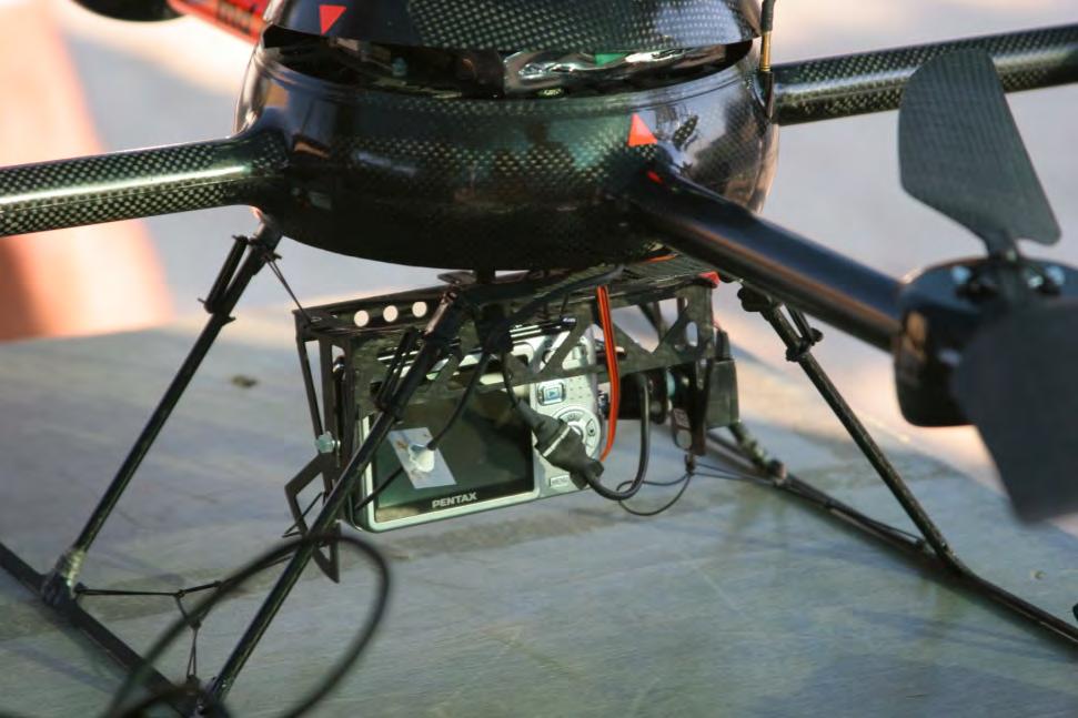 This UAV was equipped with 4 rotors,