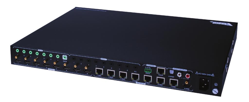 8x7 HDBaseT Matrix Selector Switch with