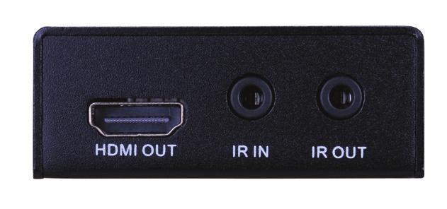 Power Indicator: RED when DC power present (PoC). 5. TP IN: The RJ45 socket has two LED status indicators. Plug in the Pre-installed CAT cable in to the HDBT RJ45 socket.