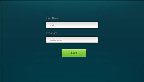 Type 192.168.0.178 in your browser, it will enter the log-in interface shown as below: Figure 7-5 Login GUI This system divides into administrator and user mode.