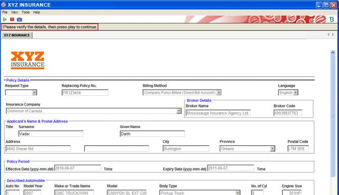 Processing the Policy Assisted vs. Unassisted You may notice the presence or absence of NexCenter pop-up windows during the transfer of information from the BMS to the carrier site.