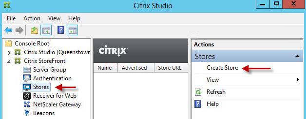 Explanation: Citrix StoreFront Configuration 1) When the wizard starts enter a store name.