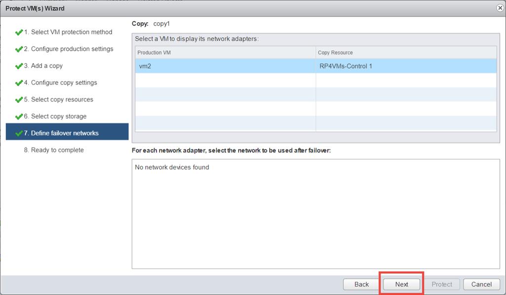 hosts in every ESX cluster or VMware Resource Pool. b. Click Next 11.