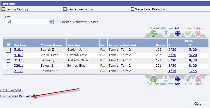 Requests T view requests frm the student s schedule screen, click the Request link. Tasks Menu Print Screen: Select t send a cpy f the current screen t the printer.