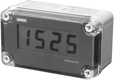 Weighing Electronics Accessories Siemens AG 011 SITRANS RD100 Overview The SITRANS RD100 is a -wire loop powered, NEMA 4X enclosed remote digital display for process instrumentation.